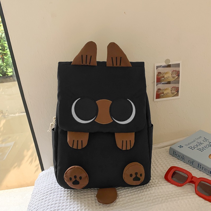 Picture of Ins Style New Siamese Cat Korean Style Harajuku Backpack Campus Style Junior High School Student Schoolbag Female Simple Primary School Bag