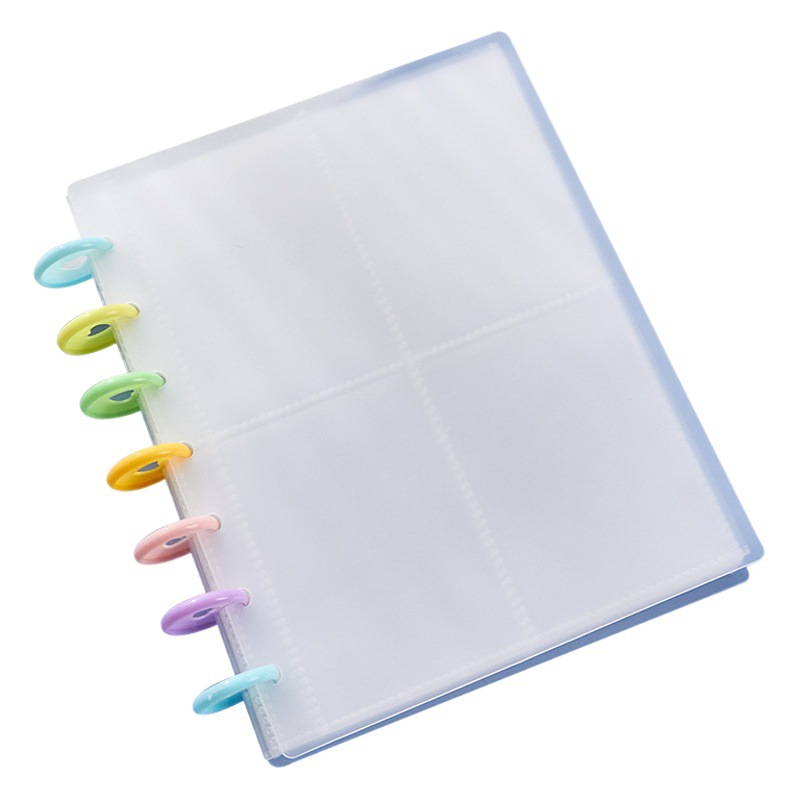 Color Mushroom Button Card Book 3-inch Four-Palace Grid Polaroid Album Aidou Album Transparent Small Card Star-chasing Storage Book