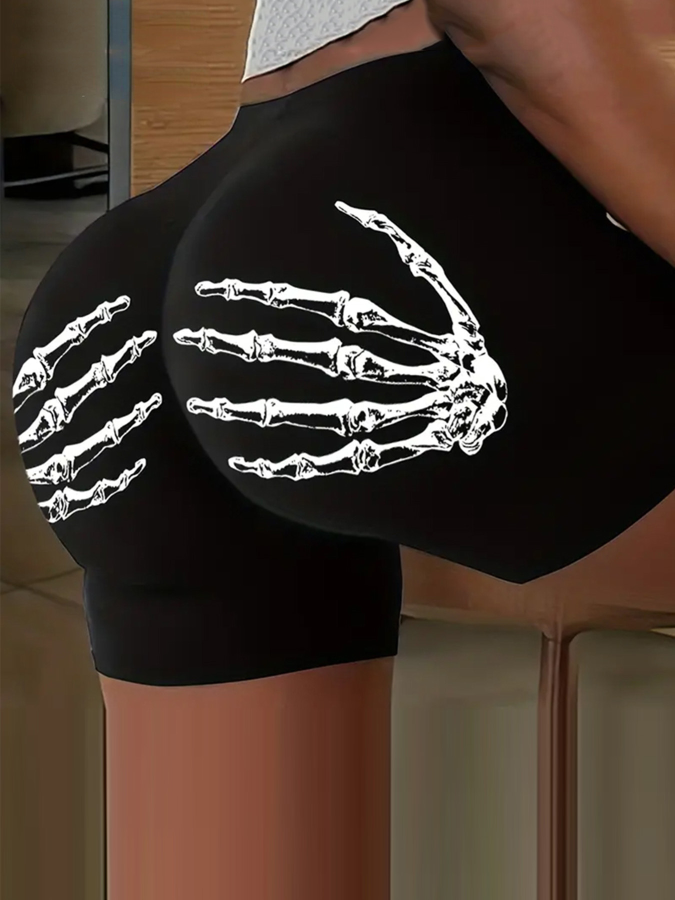 Cross-border Hot Letter Hip Fitness Sports Leisure European and American Style Women's Shorts