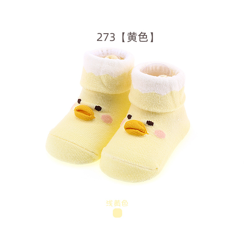 Picture of Newborn baby socks spring and autumn thin baby socks cartoon toddler floor socks dispensing non-slip 0-6 months children's socks