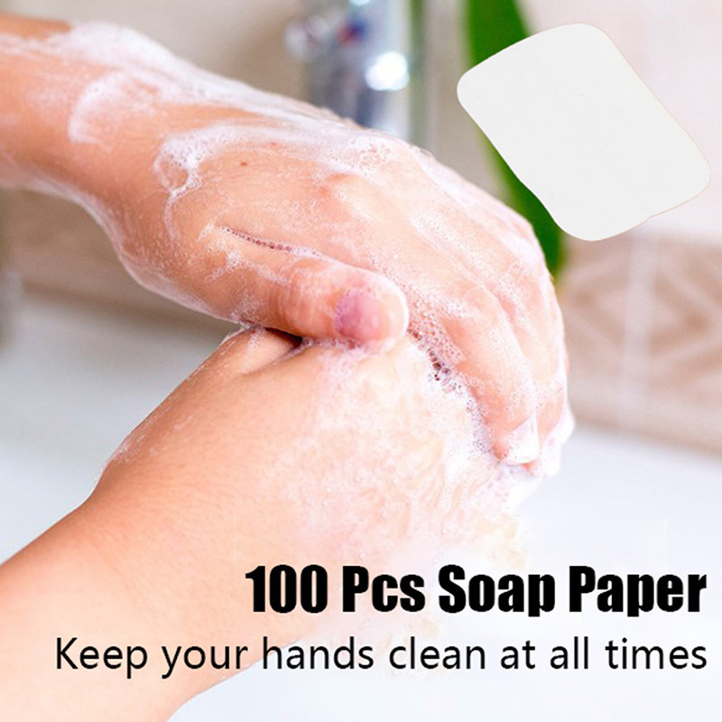 Picture of Soap Flakes Refill Pack 20 Pieces 50 Pieces 100 Pieces Opp Bag Disposable Hand Soap Flakes Replacement Refill