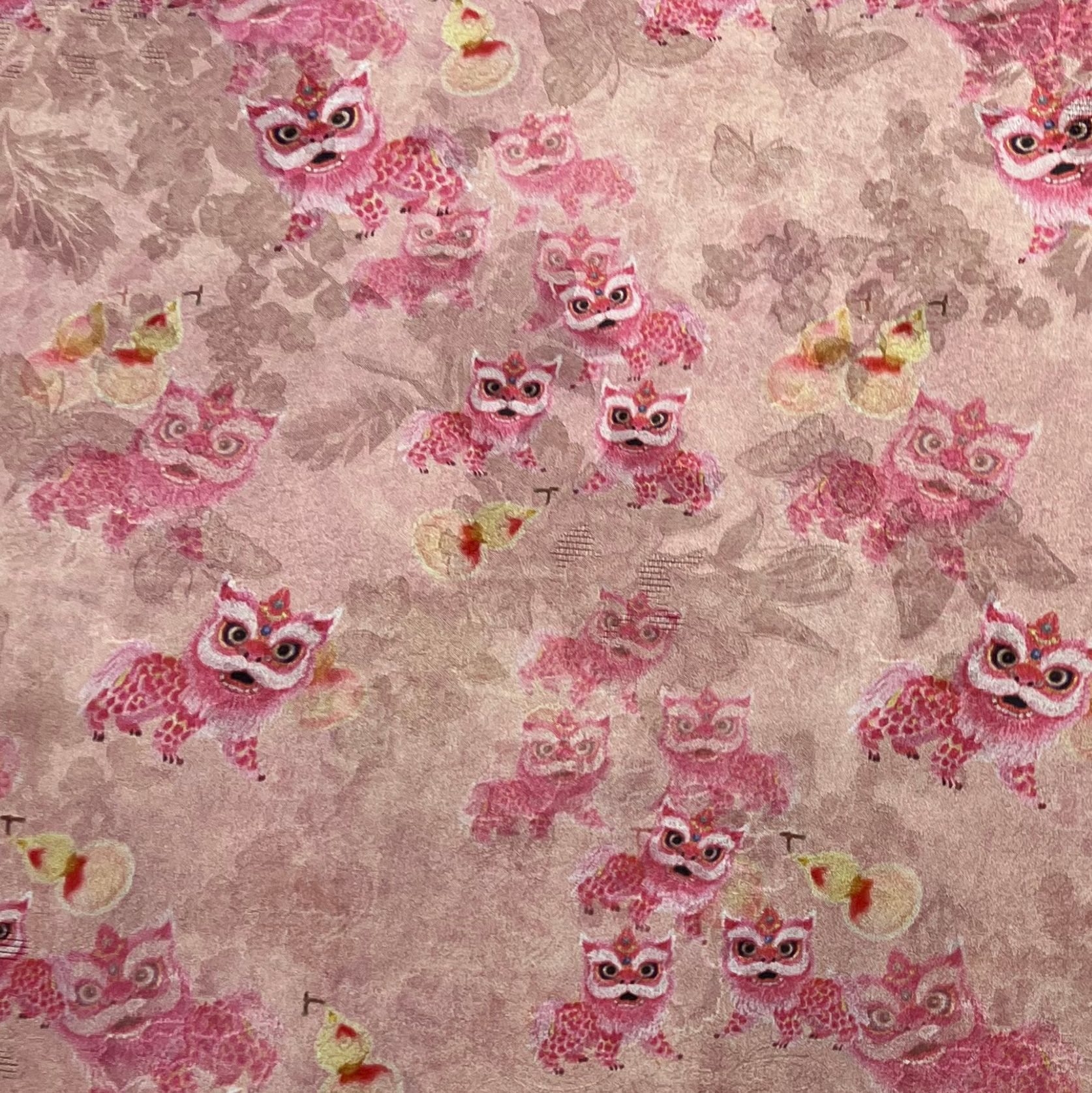 Picture of New Imitation Fragrant Cloud Yarn Double-Sided Digital Jacquard Fabric Spring and Summer Dress Cheongsam Home Wear Han Dynasty Fabric