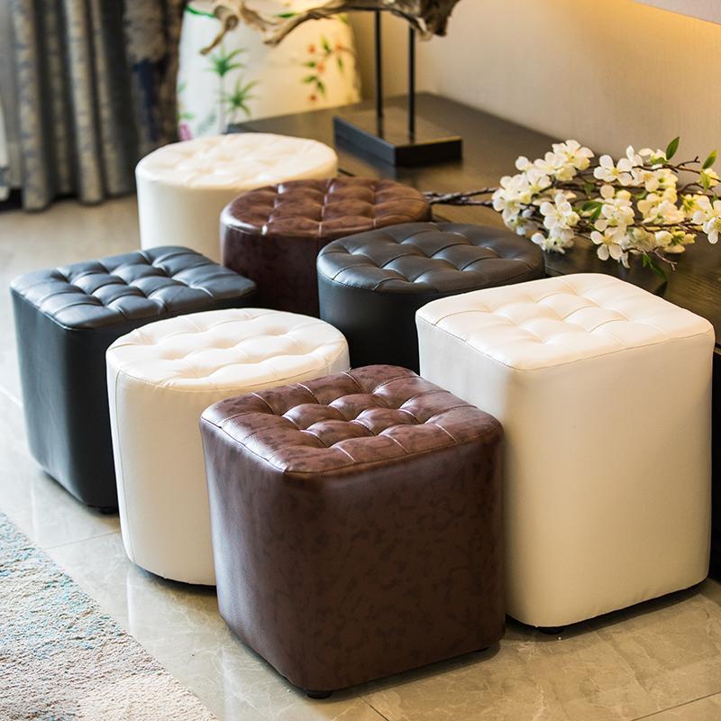 Sofa Tail Stool, Shoe Changing Stool, Fashionable and Creative Bedside Savings Stool with Storage Sofa Stool, Shoe Changing Stool Style Can Sit on