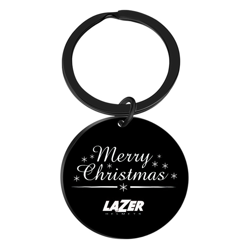 Amazon Cross-border Stainless Steel Round Brand Keychain Happy Christmas Halloween Gift Personalized Key Ring
