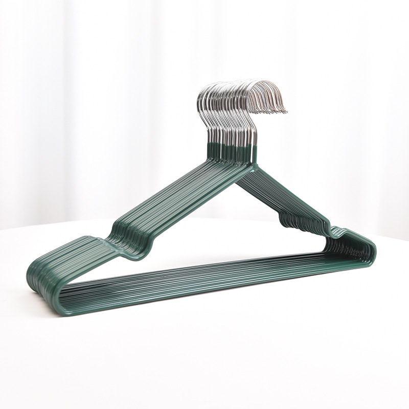 Picture of Plastic dip seamless plastic clothes hanger dormitory men and women adult clothing hanger household drying rack wholesale spot