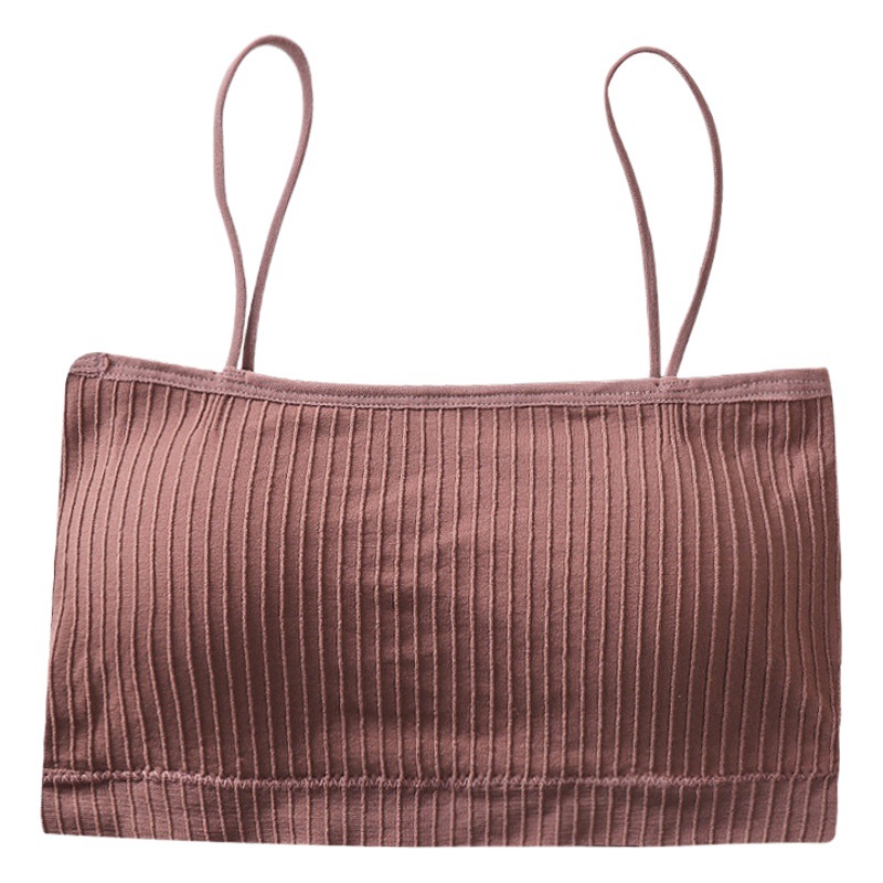Cross-border supply thread word around the United States back wrap chest tube top seamless suspenders young girls student vest underwear ladies