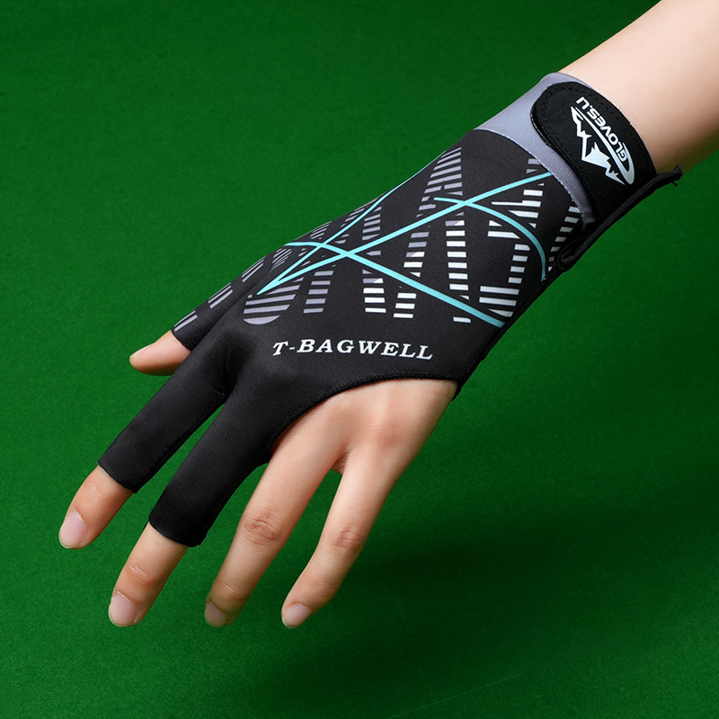 Picture of Billiards Gloves Professional Table Tennis Special Three-Finger Thin Breathable Men's High-Value Women's Ice Silk Non-Slip Left Hand Single