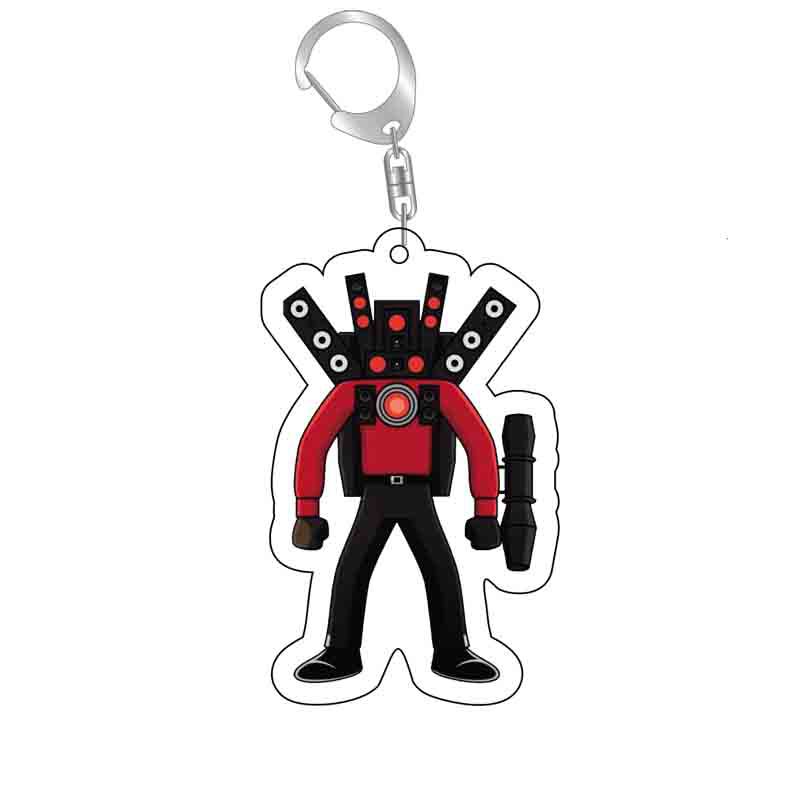 Picture of Cross-border new toilet man keychain skibidi toilet monitor Man TV man creative killer pendant batch