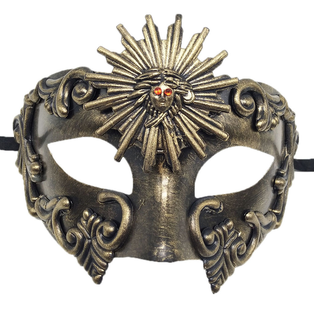 Picture of Men's Masquerade Mask Halloween Ghost Festival Carnival Roman Flathead Mask Show Party Party