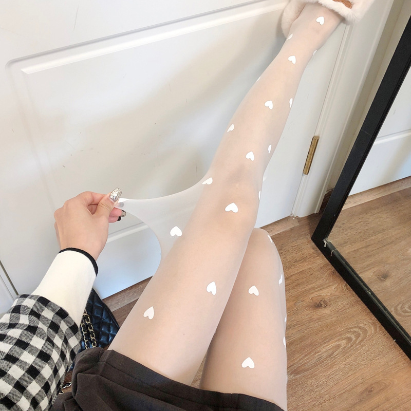 Picture of Big Love White Silk Stockings Thin Japanese JK Socks Ins Trendy Internet Popular Pantyhose Children's Anti-Sexy Black Silk