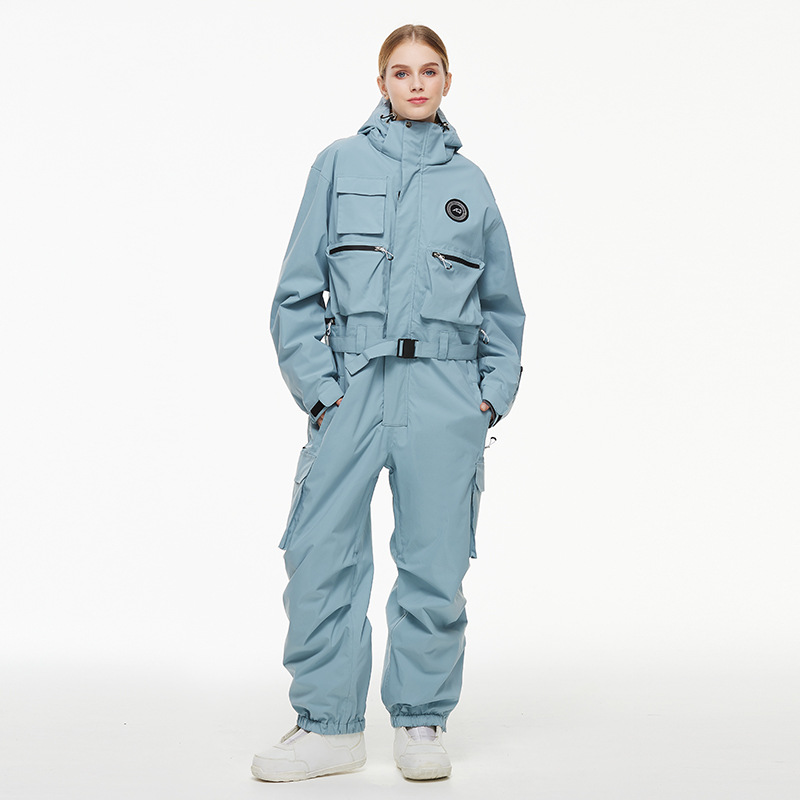 Picture of Men's and Women's Looser 24-25 Snow Season Waterproof Warm Snowboard American-style One-part Ski Suit
