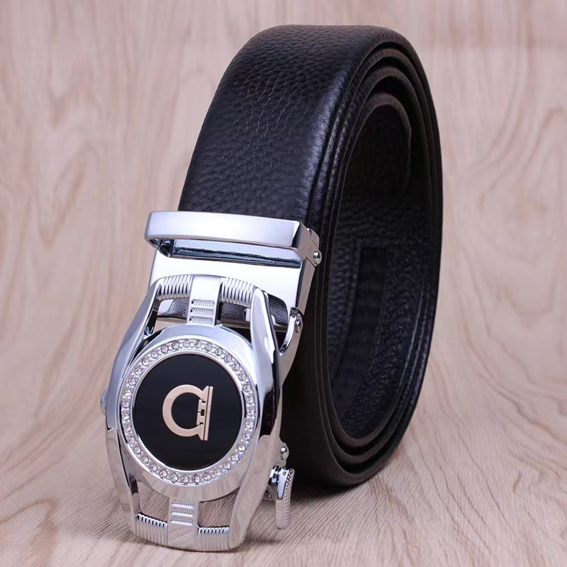 Picture of Men's Belt Leather High-end Automatic Buckle Casual Men's Cowhide Belt Men's Trousers Belt Men's Wholesale