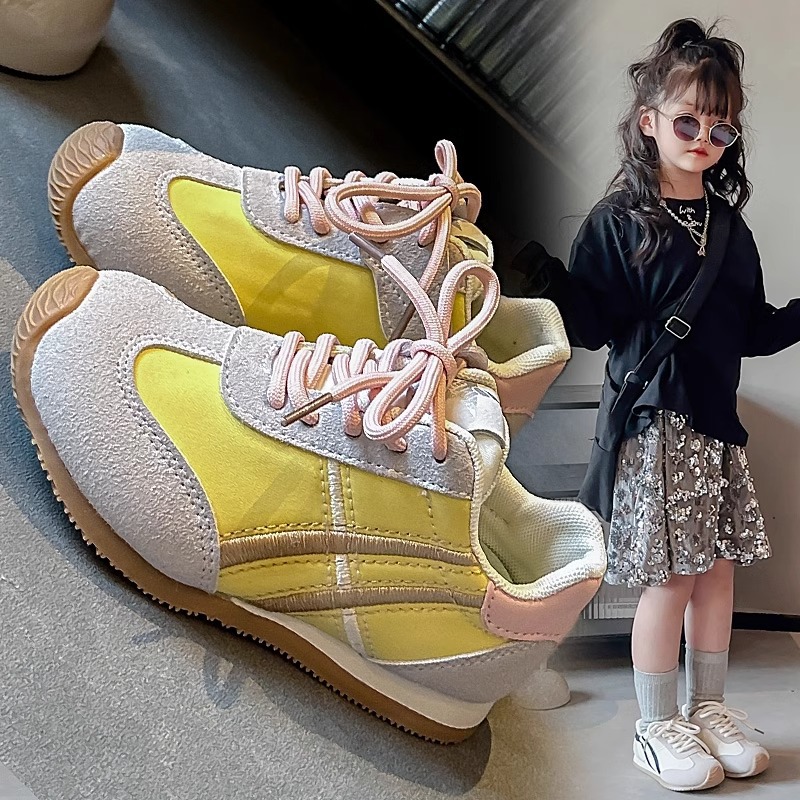 Girls' Shoes 2025 Spring New Children's Non-slip Soft Sole sneaker Trendy Casual Forrest Gump Shoes for Children and Girls