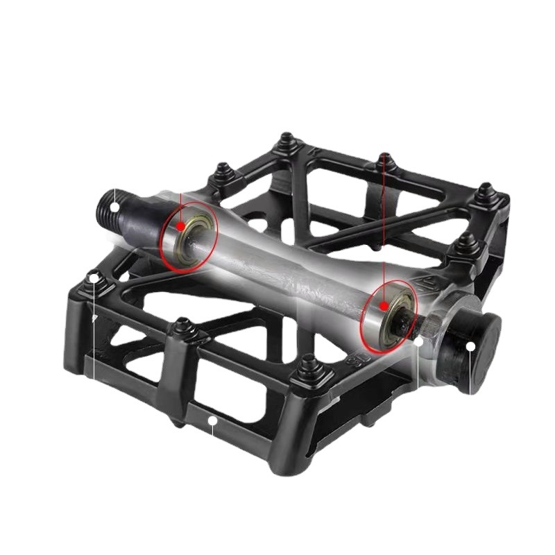 Mountain Bike Pedal Bicycle Pedal Bearing Pedal Ultra-light Aluminum Alloy Bicycle Pedal X-shaped Pedal