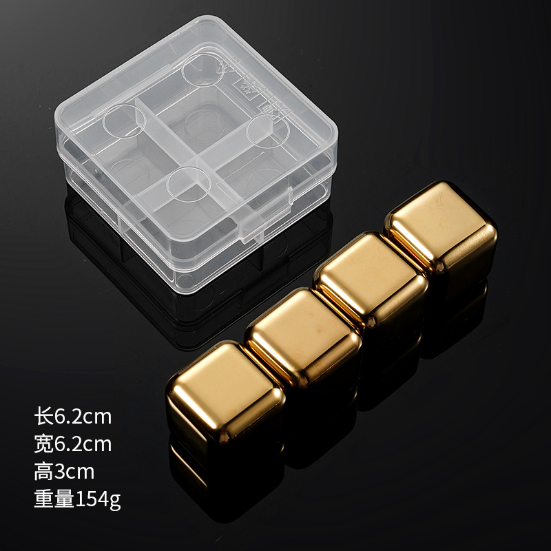 Picture of Cross-Border Stainless Steel Ice Cubes 304 Steel Ice Cubes Red Wine Beer Beverage Iced Metal Ice Cubes High Quality Ice Tartar
