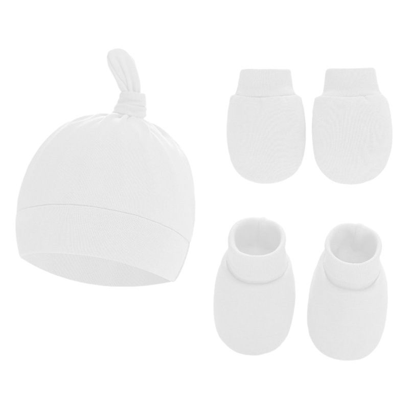Foreign trade Europe and the United States baby hat baby gloves foot cover newborn fetal cap baby pacifier cap Amazon cross-border supply