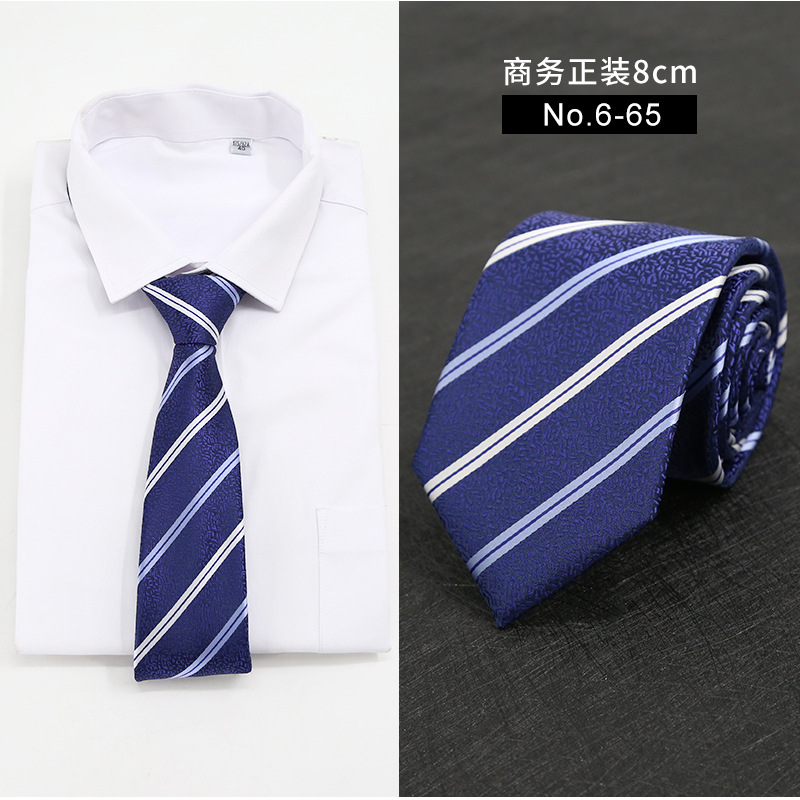 Picture of New Style Tie Men's Formal Business Casual Simple Style Solid Color Striped Arrow-Shaped Tie Manufacturer Ready Stock Wholesale