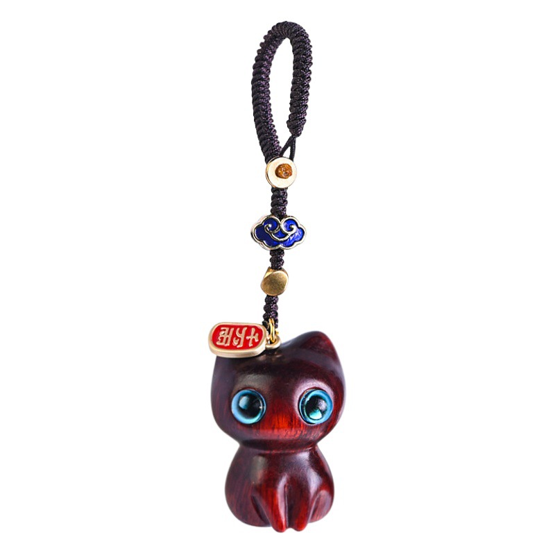 ebony car key chain pendant x cat cute pendant mobile phone chain creative gift