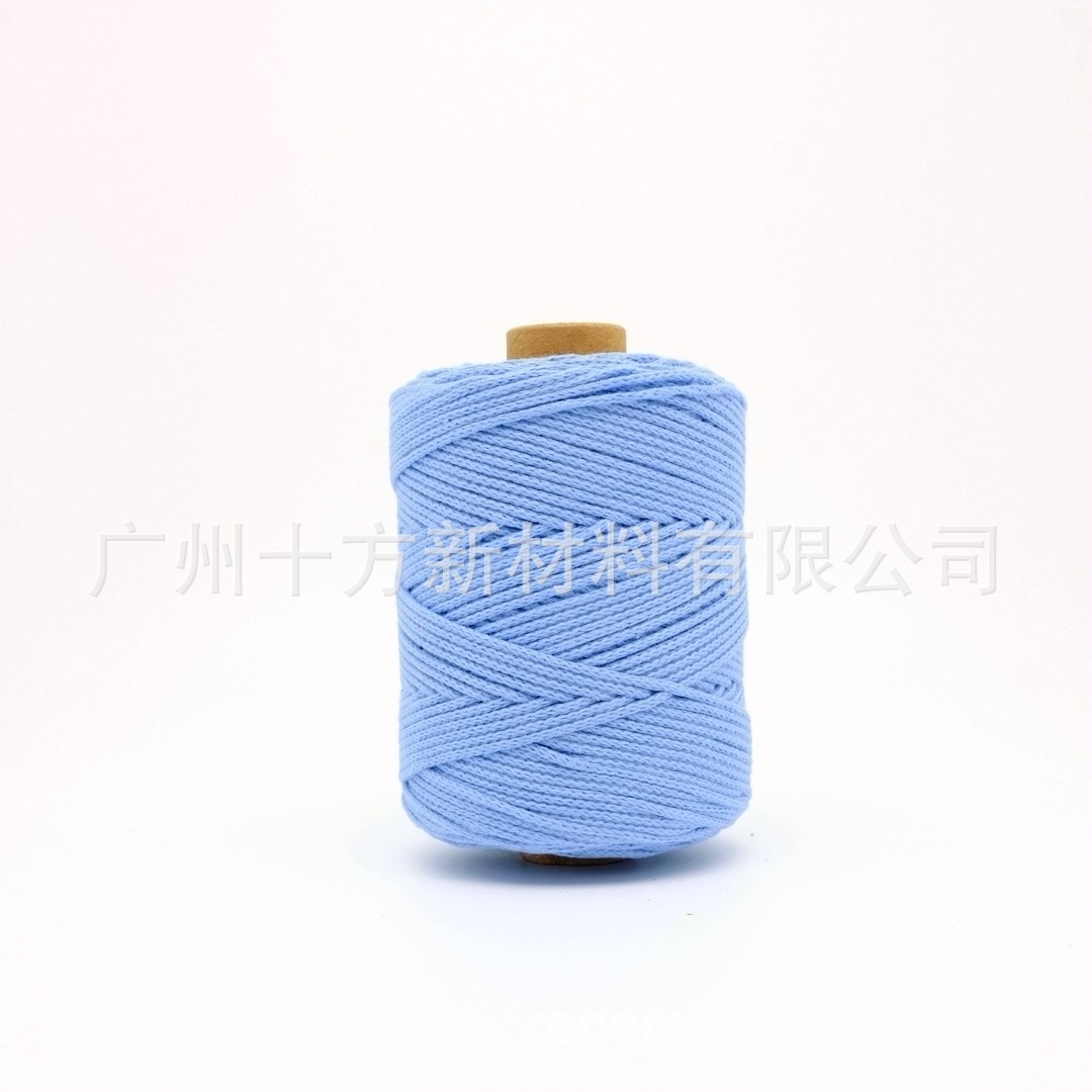 Picture of Wholesale color 1.5mm round strand yarn combed cotton thread crochet wool knitting handmade thread DIY cotton rope