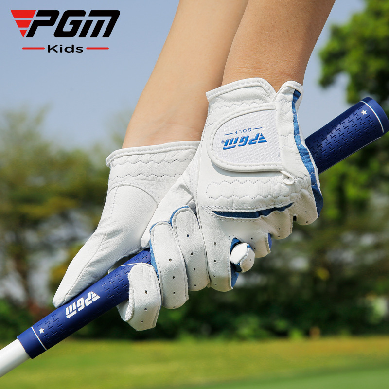 Picture of PGM Children's Golf Gloves Boys and Girls Gloves Sheepskin Breathable Pair of Sports Gloves Factory Outlet