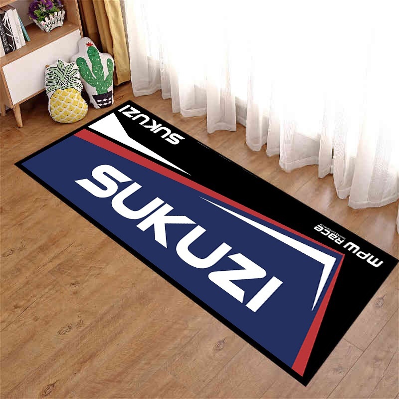 Picture of Motorcycle enthusiast carpet motorcycle display Harley Honda Ducati bedroom bedside blanket cross-border racing floor mat