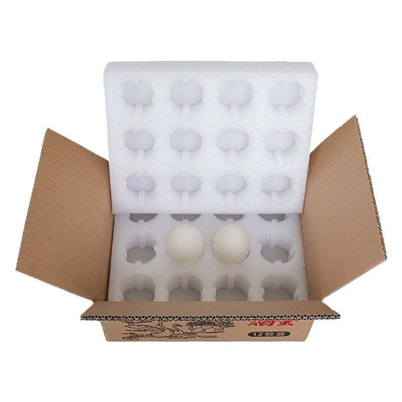 Factory 12 Pearl cotton goose egg packing box express mail transportation special foam shockproof anti-fall goose egg holder