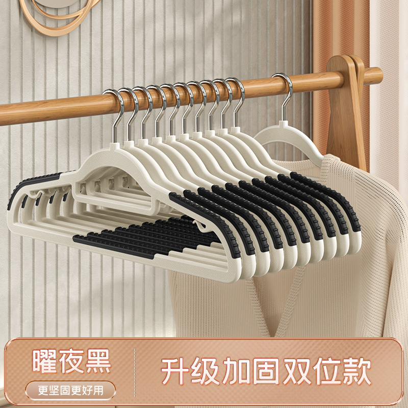 Picture of Clothes hanger household non-slip clothes hanger wet and dry clothes rack wholesale wardrobe storage hanging clothes anti-shoulder corner drying artifact
