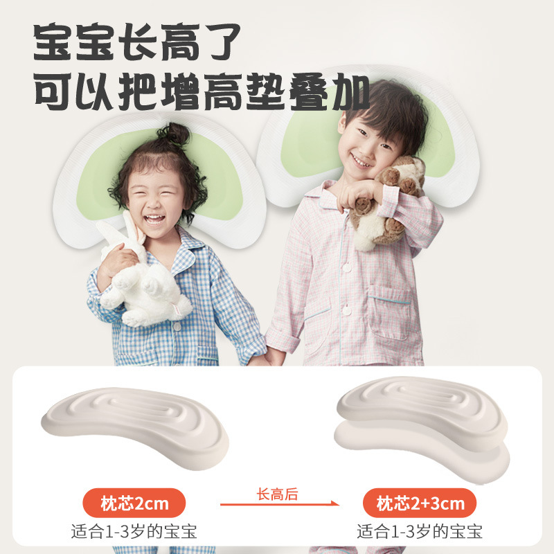 Picture of Children's Pillow Moon Pillow Ridge Neck Protection Breathable Four Seasons Universal Baby Pillow Memory Pillow for 5-12 Years Old Wholesale