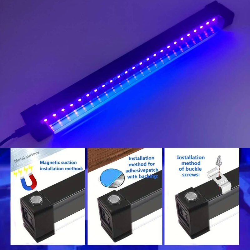 Picture of Cross-Border Led Ultraviolet Purple Light Tube Indoor Special Decorative Atmosphere Light Household Shadowless Glue Curing Lamp