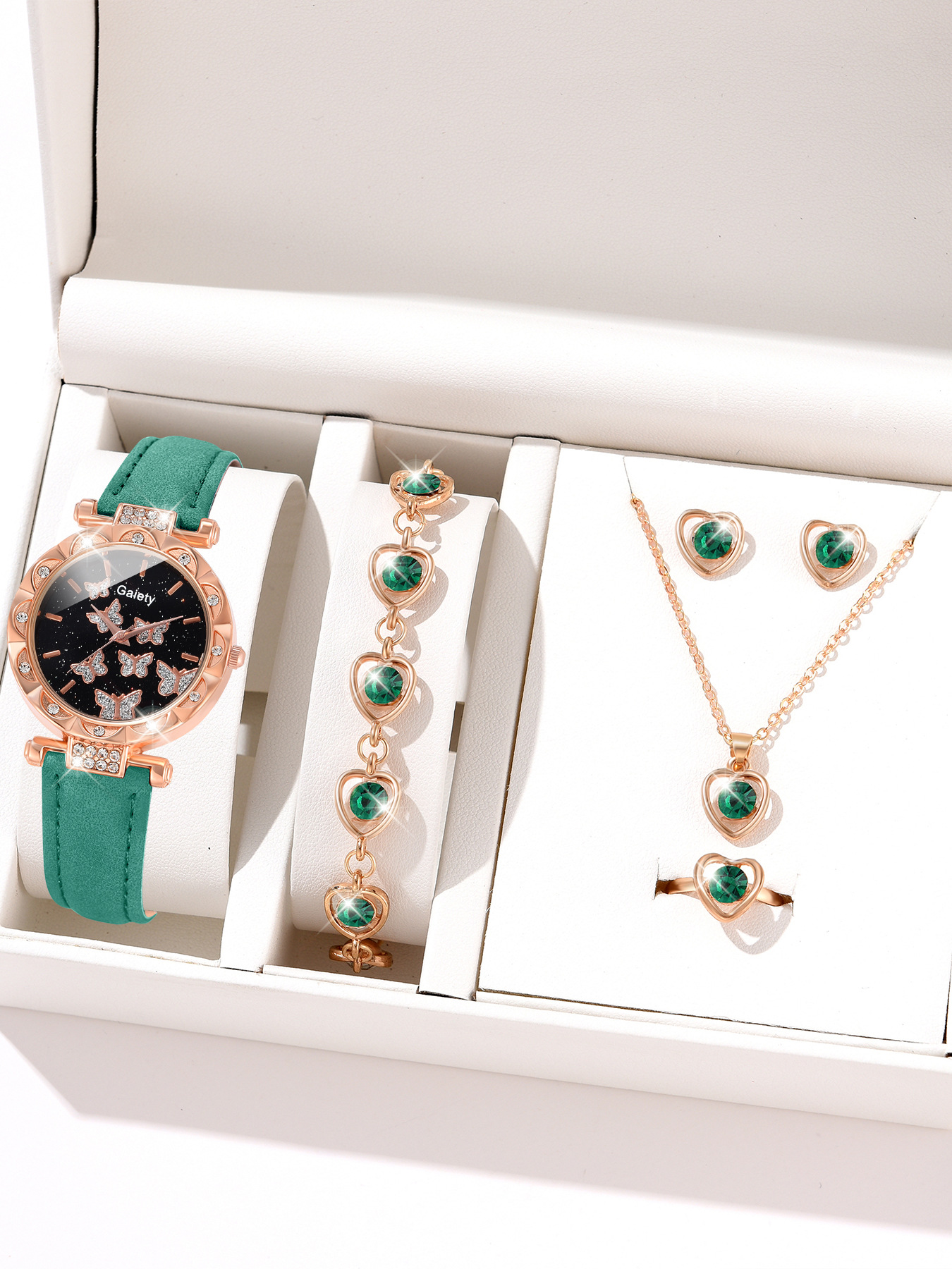 Picture of New TikTok Popular Women's Watch Fashion Personality Simple Watch Butterfly Digital Belt Watch Set