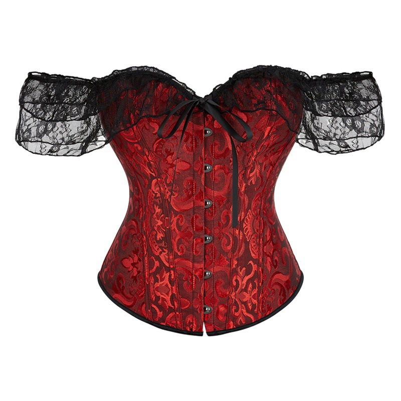 European and American Women's New Corset Sexy Jacquard Breasted Slim-Fit Beauty Clothing Amazon Source Palace Body Shaping Clothing