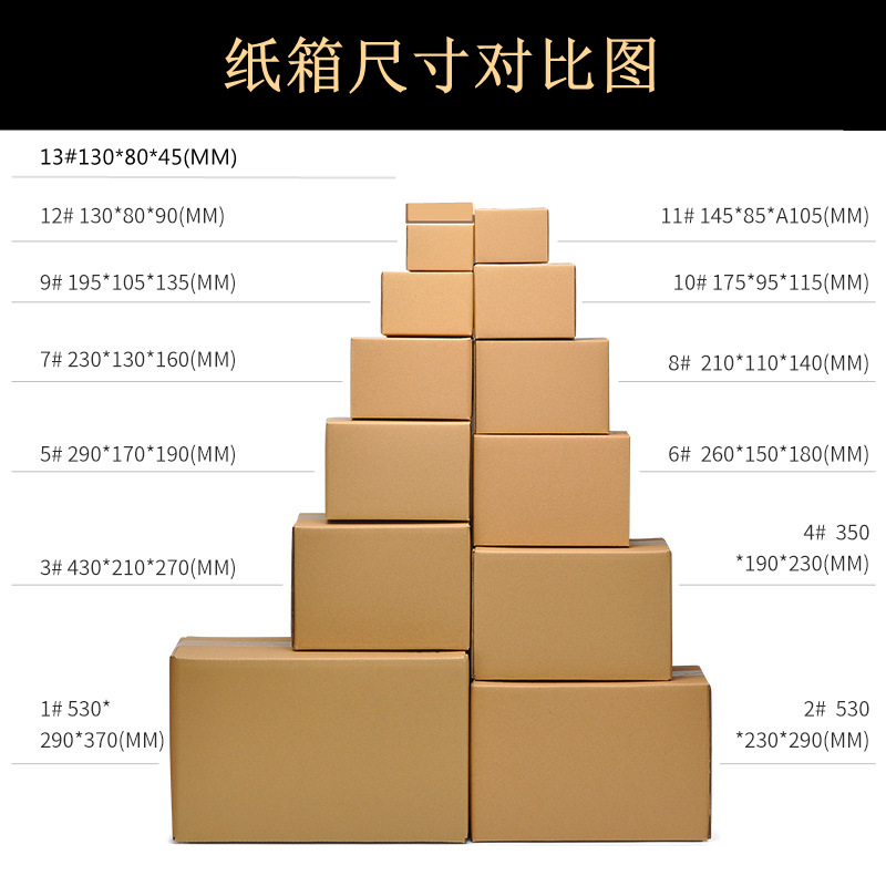 Picture of Carton Wholesale Packaging Box Express Box Logistics Packaging Moving Box Airplane Box Postal Express Box Printing