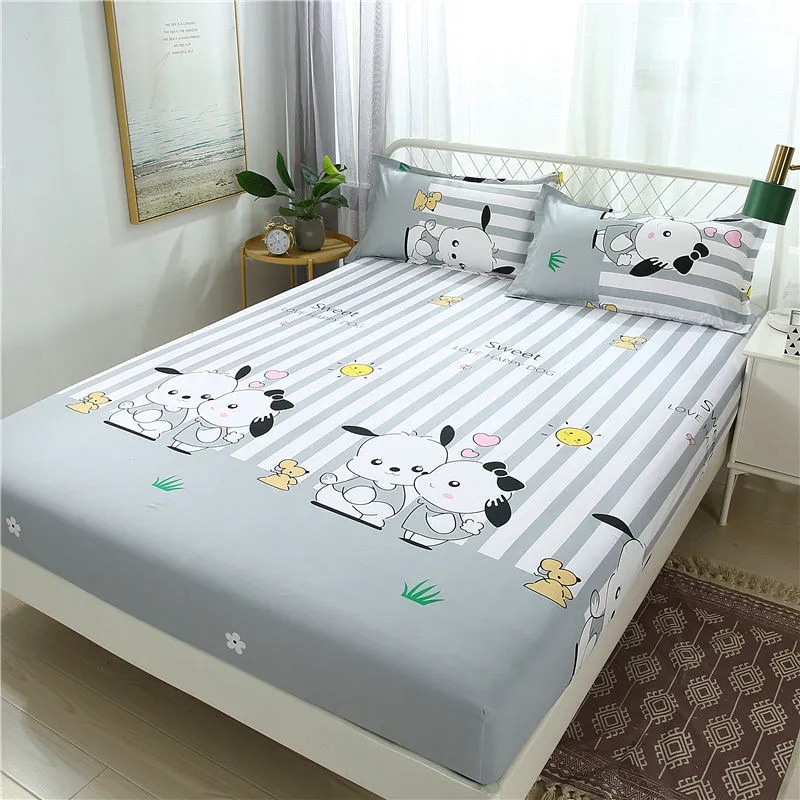 Picture of Printed Fitted Bed Sheets, Simmons Protective Dust Cover, All-Inclusive Elastic Bed Cover, No Pilling, No Shrinkage