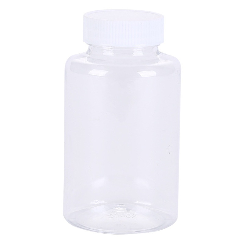 Wholesale Transparent Plastic Bottle with Lid Liquid Sealed Can Powder Bottled Sample Bottle PET Large Mouth Bottle Wide Mouth Plastic