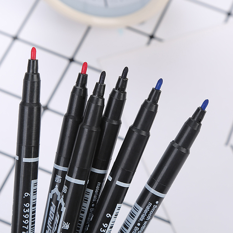 Picture of 120 double head water-based marker student painting Gouxian pen small double head logistics Mark sign pen manufacturers wholesale