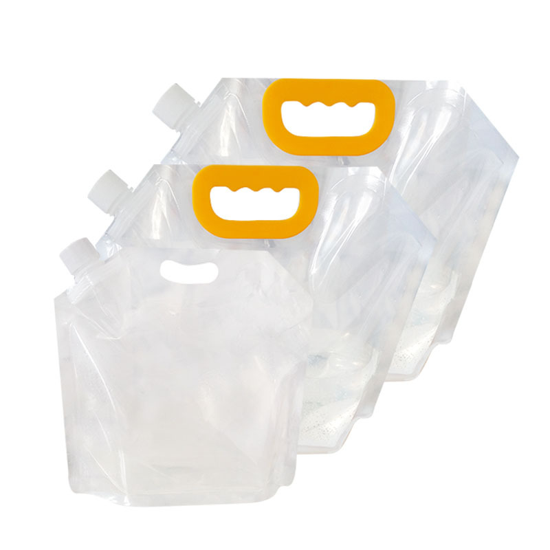 Picture of Beer Suction Nozzle Bag Large Diameter Thickened Self-standing Water Bag Food Suction Nozzle Bag Portable Water Bag Suction Nozzle Packaging Bag