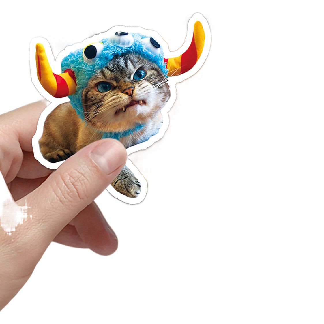50 net red cat expression bag graffiti stickers personalized cross-border cute goo card DIY cup luggage stickers