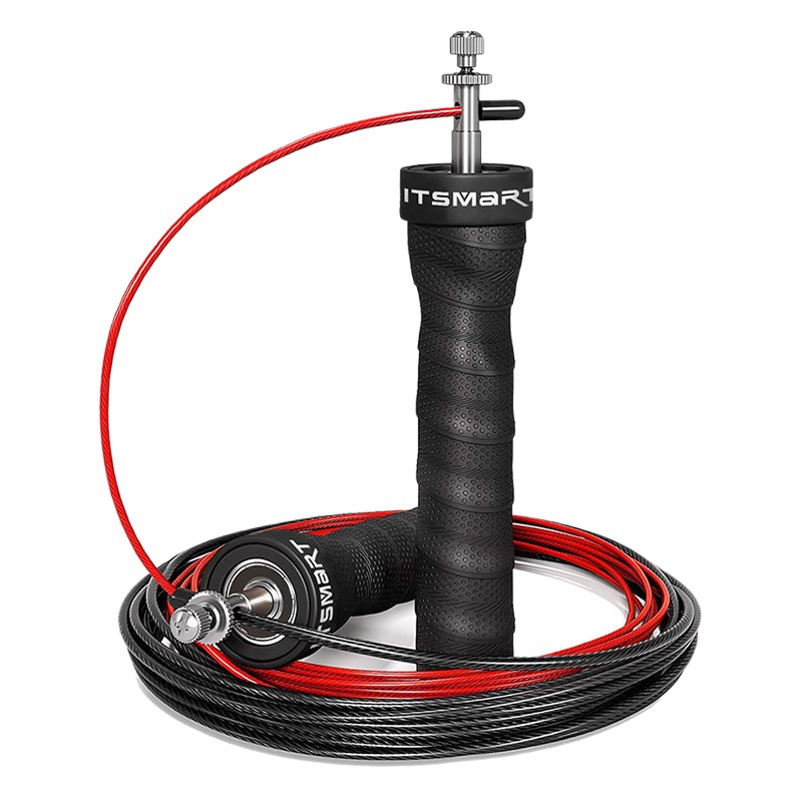 Hezhen steel wire skipping rope sweat-absorbing racing adult bearing skipping rope Amazon self-locking steel wire weight-bearing keel rubber skipping rope