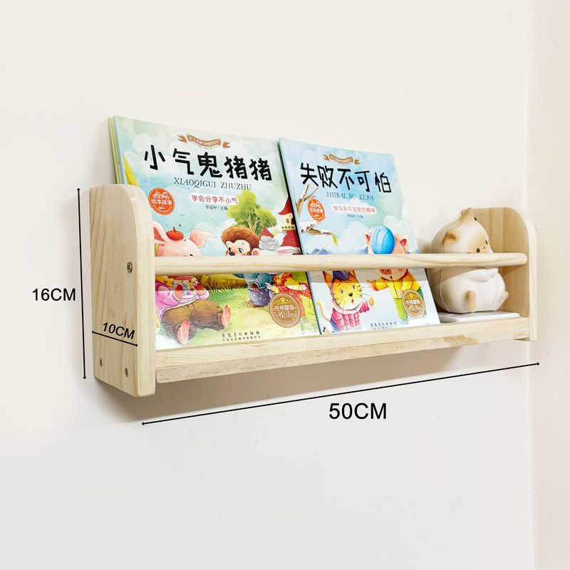 Picture of Behind the door, storage shelf, solid wood bookshelf, home bedroom shelf, wall-to-ceiling multi-layer storage wall-mounted children's bookcase