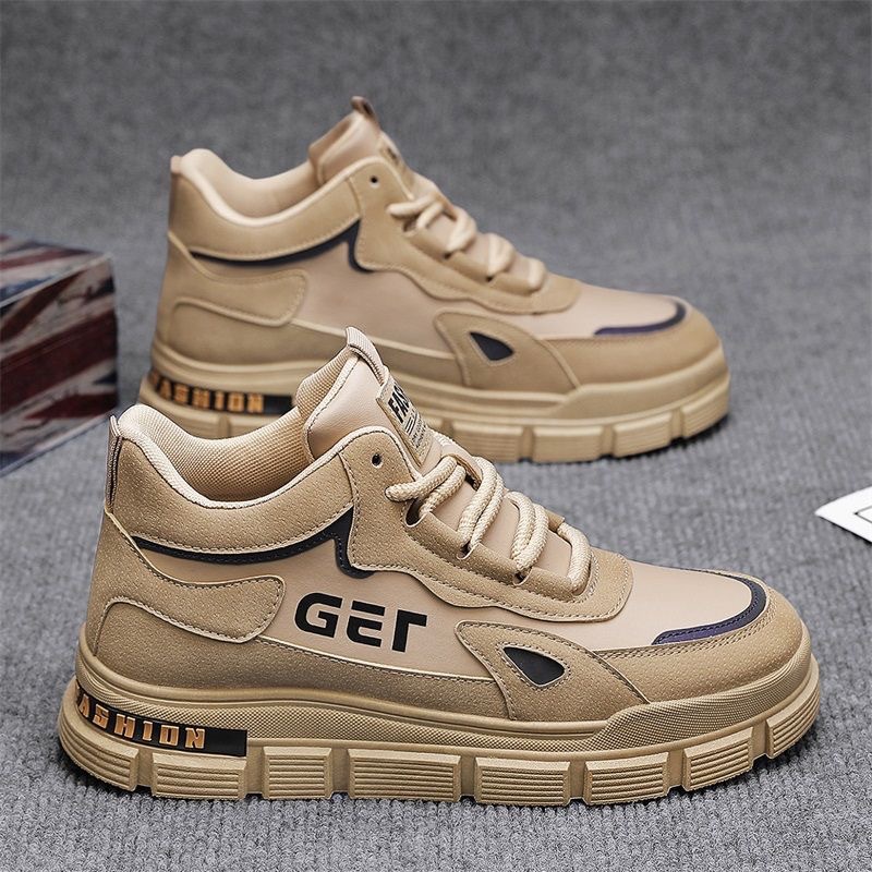 Men's Shoes Autumn 2024 New Construction Site Work Mountaineering Labor Insurance Shoes Men's Casual Sports High-top Tooling Martin Boots