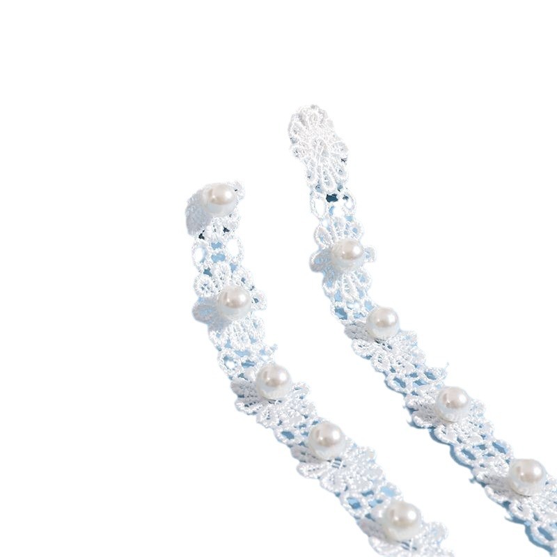 Picture of High-value pearl lace shoulder strap underwear strap off-line collar shoulder adjustable exposed transparent beautiful back bra strap