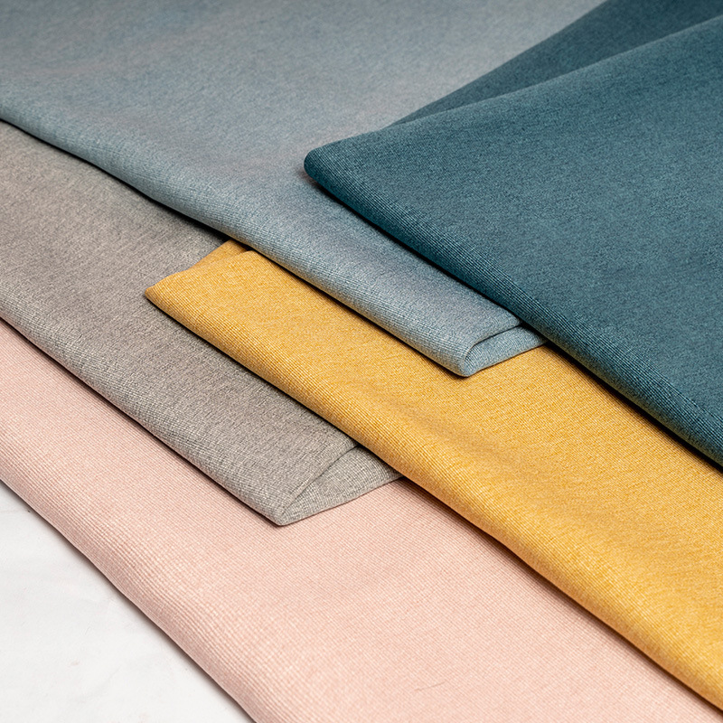 Picture of Curtain fabric thickened opaque shading door curtain fabric 2.8 meters wide double-sided linen coral linen sofa fabric head