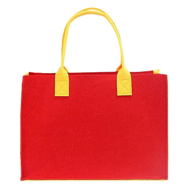 Spring Festival festive felt bag handbag gift bag Dragon year color matching Internet celebrity advertising printing pattern logo can be added