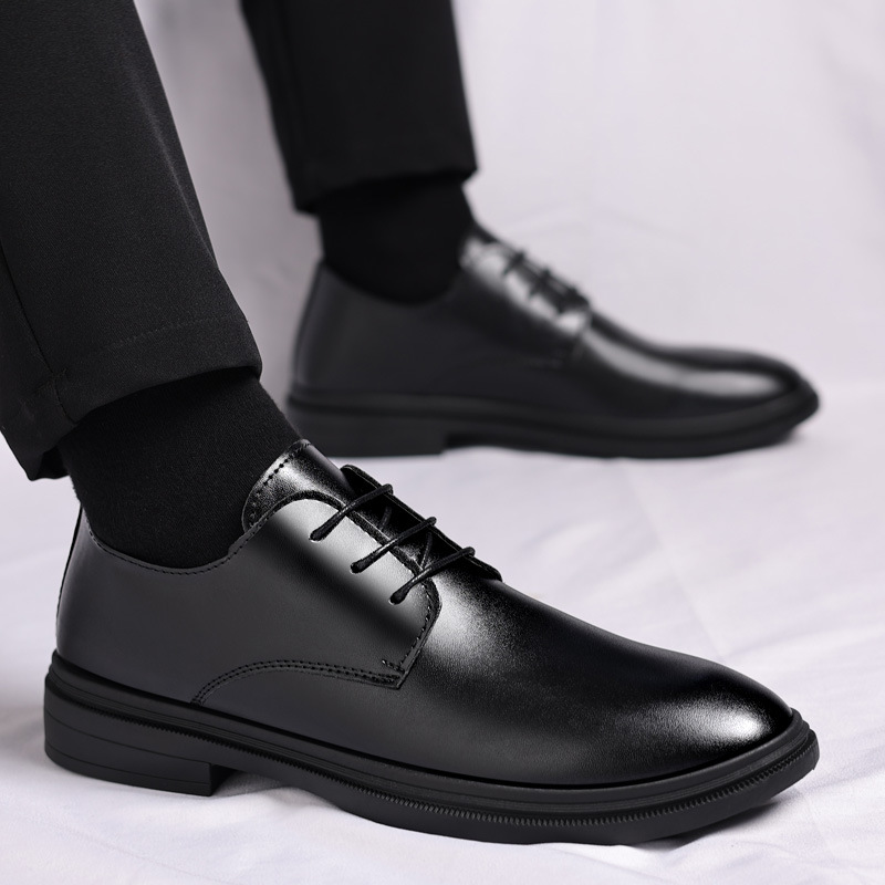 2025 New Cross-border Classic Men's Shoes Business Casual British Tassel Leather Shoes Men's Wedding Shoes Invisible Heel Shoes