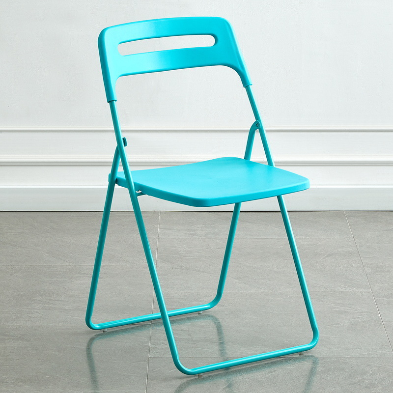 Picture of Plastic folding chair home back chair Internet celebrity photo chair dormitory dining chair conference office chair outdoor folding stool