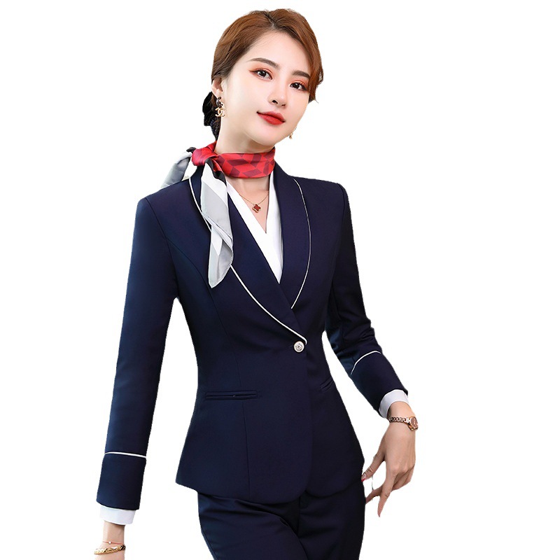 Picture of Professional Suit suit Female China Southern Airlines Stewardess College Clothing High-speed Rail Attendant Uniform Hotel Front Desk Work Clothes Female