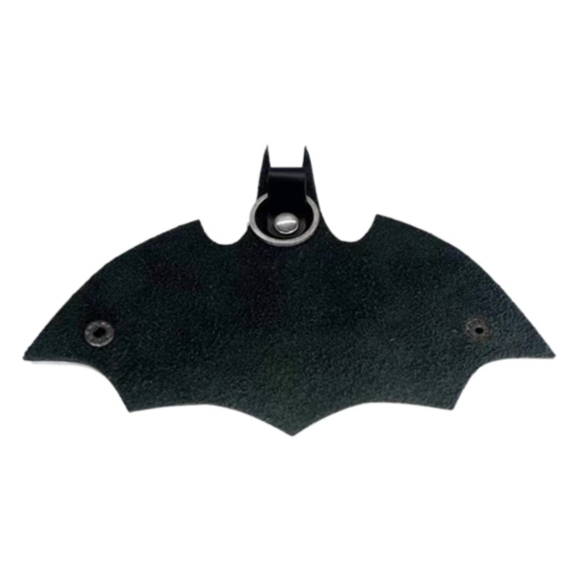 PU leather bat shape car key bag men and women locomotive key chain creative Batman key chain