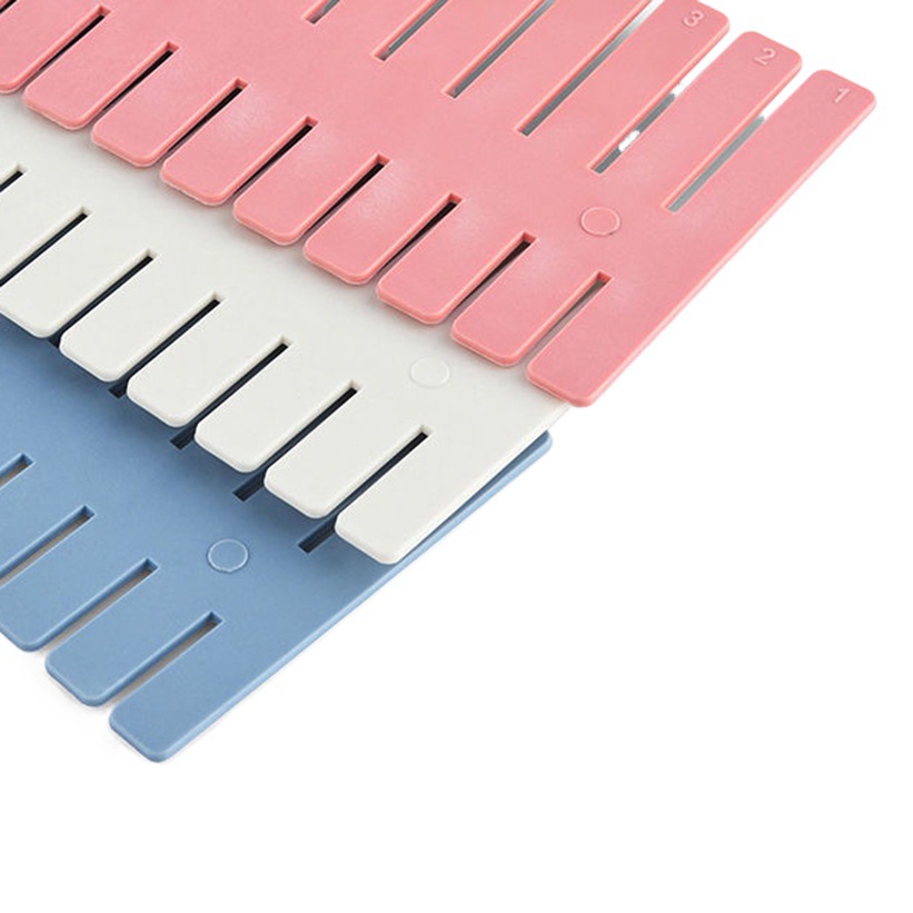 Drawer Divider Office Dormitory Divider Plaid Plastic Socks Storage Cabinet Organizer Dividing Artifact