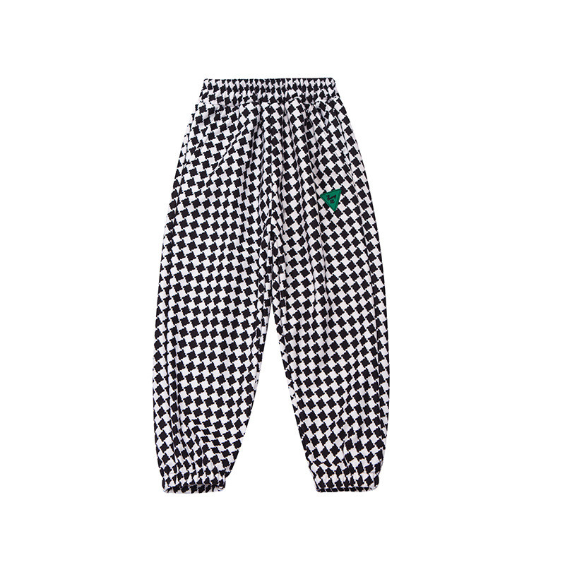 Picture of Children's Pants Boys and Girls Fleece-lined Sweatpants Sports Pants Winter Spring and Autumn Mid-size Children's 2023 New Trendy Trousers