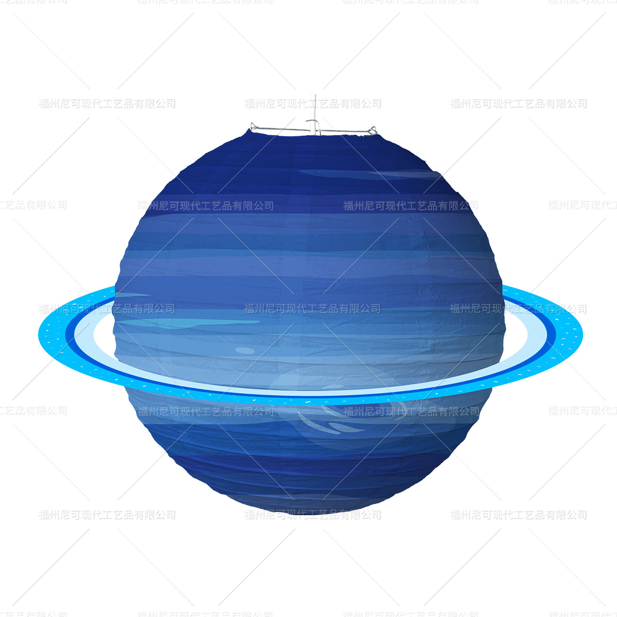 Picture of Starry Sky Paper Lantern Kindergarten Children's Birthday Party Theme Decoration Supplies Folding DIY Round Planet Lantern